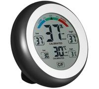 Nouvel affichage LCD numérique thermomètre intérieur hygromètre rond sans fil électronique température humidité mètre Station m,993