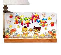 Nouvel an Chinois 2026,2026 Décorations Chinoises Alimentées par USB,Décoration de Fête Année du Cheval - pour Maison, Bureau, Restaurant, Hôtel Et Fêtes du