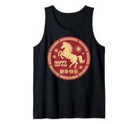 Nouvel an Chinois 2026 Cheval Rouge Lunaire Nouvel an du Cheval Débardeur