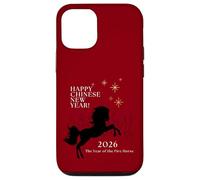 Nouvel an Chinois 2026 Zodiac Horse Art Coque pour iPhone 12/12 Pro