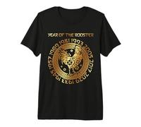 Nouvel an Chinois du Coq Année du Zodiaque Chinois 2029 T-Shirt Haut de Gamme