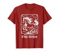 Nouvel an Chinois Lunaire 2026 Born Fire Horse Birthday T-Shirt