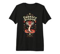 Nouvel an Lunaire 2025 Embrasse la Sagesse Année du Serpent T-Shirt Haut de Gamme