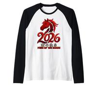 Nouvel an Lunaire Chinois 2026 Année du Cheval Manche Raglan