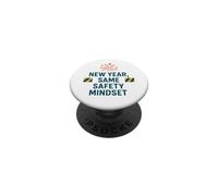 Nouvel an Même état d'esprit de sécurité | Sensibilisation Motivationnelle à la sécurité PopSockets PopGrip Adhésif