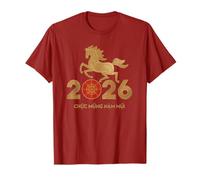 Nouvel an vietnamien 2026 Année du Design Cheval T-Shirt