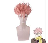 Nouvel anime ID: envahis Les détectives United Kaeru Cosplay Wig Narihisago Akihito Wig Hair Short Pink + Wig Cap