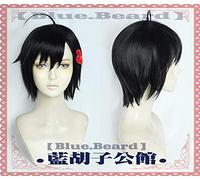 Nouvel Anime ID: INVADED Koharu Hondomachi Cosplay perruque courte noir synthétique cheveux Pelucas adulte Halloween fête jeu de rôle perruque
