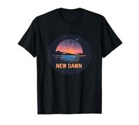 Nouvel emblème de l'aube pour un bon départ avec le lever du soleil T-Shirt