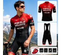 Nouvel ensemble cycliste 2026 - Maillot et short de cyclisme anti-UV pour homme - Tenue de VTT professionnelle pour l'été - Uniforme de course pour équipe cycliste Pic color