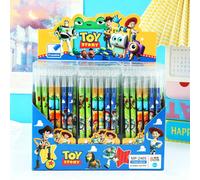 Nouvel ensemble de 6/24 stylos gel effaçables magiques Toy Story, encre bleue, pointe fine 0,5 mm, fournitures scolaires et de bureau neutres, cadeau d'anniversaire Random 6pcs