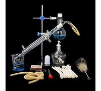 Nouvel ensemble de dispositifs de Distillation pour hydrolat pur/eau, équipement d'expérimentation chimique d'extraction d'huile essentielle de distillateur domestique de 100 ml