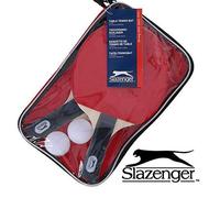 Nouvel Ensemble De Tennis De Table Slazenger Avec 2 Raquettes, 2 Balles Et Un Sac