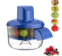 Nouvel éplucheur électrique, Machine à éplucher automatique pour pommes de terre, raisins et ail, dissolvant de peau de fruits et légumes sans fil Rechargeable blue