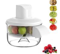 Nouvel éplucheur électrique, Machine à éplucher automatique pour pommes de terre, raisins et ail, dissolvant de peau de fruits et légumes sans fil Rechargeable white