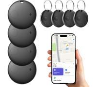 NouvelHorizonstore-4PCS Bluetooth Tracker Fonctionne avec Apple Find My (iOS Uniquement) Localisateur d'objets Bluetooth IP68 Imperm¿¿able pour Portefeuilles Valises Cl¿¿s Bagages