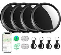 NouvelHorizonstore-Air Tracker Traceur, 4 Piece Localisateurs D'objets Bluetooth Compatible avec Apple Localiser (iOS Uniquement), IP67 Imperm¿¿able Smart Tracker pour Valises, Portefeuilles, Cl¿¿s, S