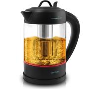 NouvelHorizonstore-Bouilloire Électrique ThermoSense 390 Clear. 1.7 L, Verre Borosilicate, Sans BPA, Base 360º, Filtre Anticalcaire, Sélecteur de Température, Triple Système de Sécurité, 2200 W.