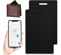 NouvelHorizonstore-Carte Tracker pour Portefeuille Ultra-Compacte : 2 Pi¿¿ces Tracker GPS ¿¿tanche IP68, Installation Et Suivi Faciles, pour Portefeuilles, Passeports Et Valises de Voyage (85x54x1.8mm