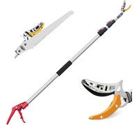 NouvelHorizonstore-Coupe-branches girafe télescopique extensible manuel avec manche Étang sécateur télescopique, grand Rose Ciseaux Coupe Branche Long Manche Ciseaux télescopiques Echenilloir (1,3 à