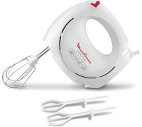 NouvelHorizonstore-Easymax, Batteur électrique, 200 W, 2 vitesses, 2 jeux de fouets inclus, Ergonomique, Compact, Blanc ABM11A30