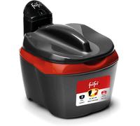 NouvelHorizonstore-frifri Friteuse Initiation 3L - 3200W Ronde avec Technologie Zone Froide, Sécurité Brevetée, Nettoyage Simple, Poignée Repliable, Design Traditionnel - Anthracite