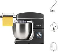 NouvelHorizonstore-G20113 Pastaio 10&Lode Robot Pâtissier avec Laminoir, 1500 W, 10 Litres, Acier Inoxydable, 6 vitesses, Gris Anthracite/Inox