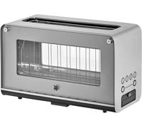 NouvelHorizonstore-Lono Grille-pain vitré avec grille réchauffe-viennoiseries, 2 tranches, XXL, support motorisé, fonction réchauffage, 7 niveaux de brunissage, grille-pain en acier inoxydable mat