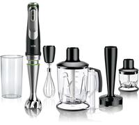 NouvelHorizonstore-MultiQuick 9 - Mixeur Plongeant, Anti Splash, Sélection Précise de la Vitesse, Active PowerDrive pour des Résultats Onctueux, Blender, Mini-hachoir, Verre Doseur 600mL, 1200W, Noir
