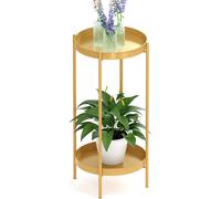 Nouvelhorizonstore-Ovicar Support Pour Plantes D'intérieur Et D'extérieur ¿ Support De Pot De Fleurs En Métal À 2 Niveaux Pour La Maison, Le Jardin, La Terrasse, La Salle De Bain, Le Bureau, Le Salon
