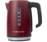 NouvelHorizonstore-riviera&bar, Bouilloire Inox TR 1L Rouge, Puissance 2000W, Température Réglable 13 Niveaux, Affichage Digital, Sécurité Surchauffe, Économie d'Énergie, Modèle Aria BBT367