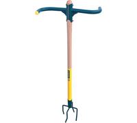 NouvelHorizonstore-Rotogrif Naturovert - Griffe Rotative 4 Dents - Outillage de Jardinage - Idéal pour la Préparation des Sols Avant Culture - Manche en Bois PEFC 100% - Vert