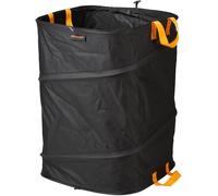 NouvelHorizonstore-Sac à végétaux pop-up avec poignées, Peu encombrant et pliable, Capacité : 175 l, Hauteur : 70 cm, Largeur : 50 cm, Noir/Orange, Ergo, 1028372