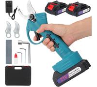 NouvelHorizonstore-Sécateur Électrique Sans Fil Professionnel 33mm 2x2000mAh 21V Batteries, Lames SK7 Remplaçables pour Jardinage, Verger, Ferme