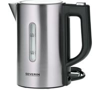 NouvelHorizonstore-SEVERIN bouilloire de voyage sans BPA 1 100 W, Petite bouilloire d¿une capacité de 0,5 L, Bouilloire électrique livrée avec 2 tasses et 2 cuillères, inox/noir, WK 3647