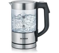 NouvelHorizonstore-SEVERIN Bouilloire en verre 100% sans BPA, 1 100 W, Petite bouilloire réglable par palier de 5°C, Capacité : 0,5 L, Fonction Maintien au chaud, Bouilloire électrique compacte, verr