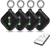 NouvelHorizonstore-Smart Tag Traceur Lot de 4,Localisateur d'objets Bluetooth Compatible Android et Apple Localise,Tracker Localisateur pour Portefeuilles/Valises/Cl¿¿s/Bagages,IP67 ¿¿tanche, Batterie