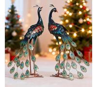 Nouvelhorizonstore-Statue De Paon De Jardin En M¿¿Tal, 1 Lot