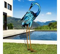 Nouvelhorizonstore-Statuette De Jardin En M¿¿Tal - Grue, Sculpture De H¿¿Ron Bleu, Grand H¿¿Ron, Statues D'oiseaux - D¿¿Corations De Pelouse Pour ¿¿Tang, Terrasse, Porche