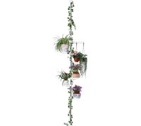 Nouvelhorizonstore-Support De Pot Fleur Téléscopique Porte Plante Interieur Présentoire 5 Niveaux, Métal Et Plastique, Réglable En Hauteur 175-235 Cm Ou 230-290 Cm, Pour Balcon, Salon, Chambre, Burea