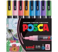 Nouvelhorizonstore-Uni-Ball 186513 - Marqueur ¿¿ Pointe Ogive Fine, Set De 8, Paillettes