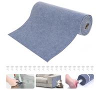 NouveLife Amélioré Tapis Griffoir Autocollant pour Chat 200x40 cm, Protection Canape Chat Anti Griffe, Protecteur Anti-Rayures pour Meubles Portes Murs, Découpe DIY avec 20 Épingles (Gris Clair)