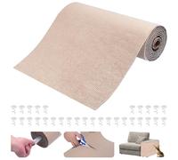 NouveLife Amélioré Tapis Griffoir Autocollant pour Chat 300 X 40 CM, Protection Canape Chat Anti Griffe, Protecteur Anti-Rayures pour Meubles Portes Murs, Découpe DIY avec 30 Épingles (Kaki)