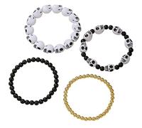 NOUVELLE AMBIENCE BRACELET HALLOWEEN Set, Bracelet Witch Set Wicked Merchandise, Froth Pumpkin Bat Halloween Bracelets sets pour femmes filles, une perle d'argile ajustée festive colorée (f)