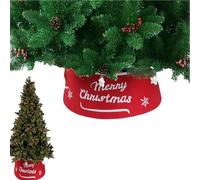 Nouvelle AnnéE Cache Pied Sapin De Noel, CirconféRence De L'Arbre Decoration Noel, Disposition De La ScèNe Du Festival Jupe Sapin De Noel, Pour1.8m Arbre Deco Noel Une Utilisation IntéRieure ExtéR (C)
