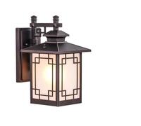 Nouvelle applique murale extérieure étanche de style chinois, lampe européenne moderne et simple E26, appliques métalliques rétro pour balcon, escalier, couloir, allée, maison, garage, porte, porte d