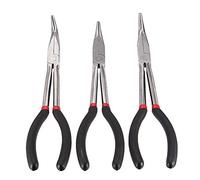 Nouvelle arrivée 3 pcs/lot 27,9 cm de long droites 45 et 90 degrés Aiguille Nez Pince mécanique outils haute qualité