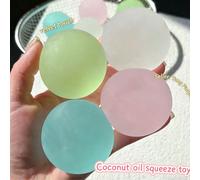 Nouvelle arrivée Bonbon au malt à texture à la mode, jouet anti-stress à rebond lent, jouet moelleux à presser pour soulager l'anxiété, balle anti-stress malléable à rebond lent avec une bonne sensati