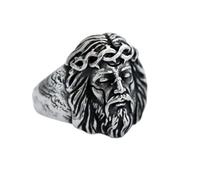 Nouvelle Bague Mode Religion Jésus Bague Exorcisme Ordre Cool Hommes Bijoux Vintage