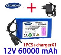 Nouvelle batterie 12V 120000 mAh 2026, pack de batterie lithium-ion rechargeable portable, amplificateur audio pour télévision en circuit fermé 12V 60AhX1